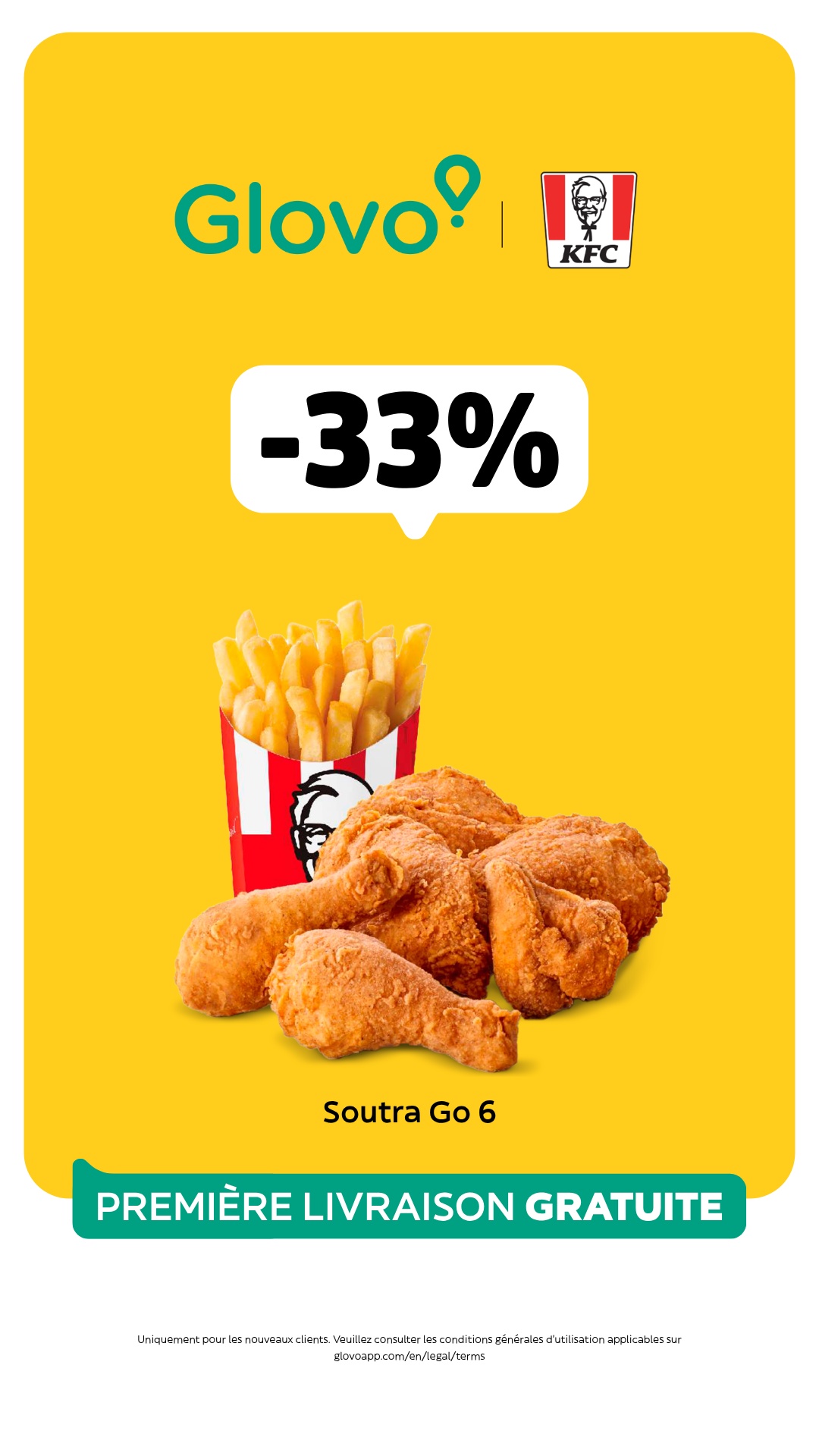 An ad by Glovo