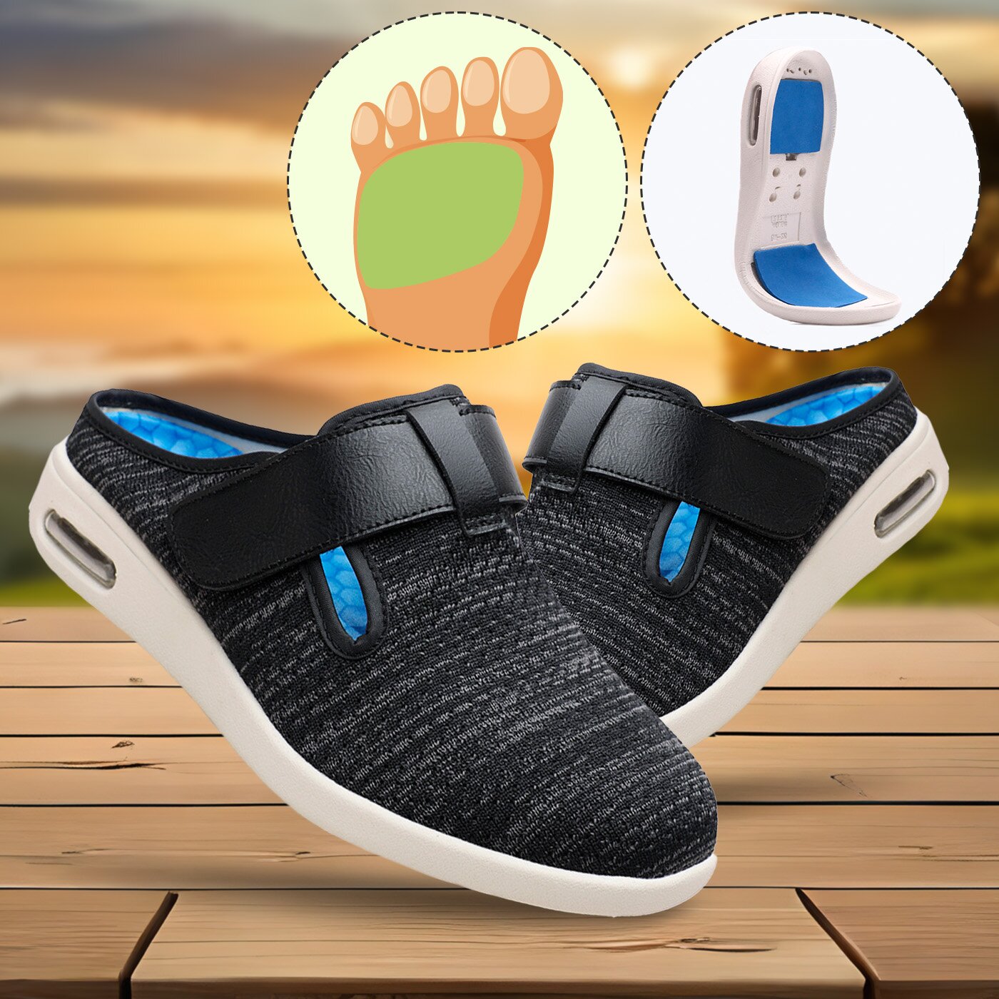 Extra-gentle comfort orthopedic clog