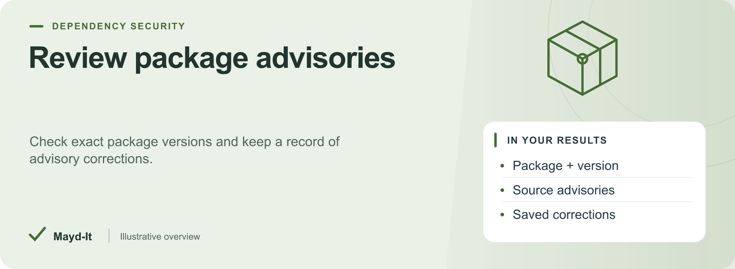 OSV Package Advisory Monitor — illustrative watchlist workflow