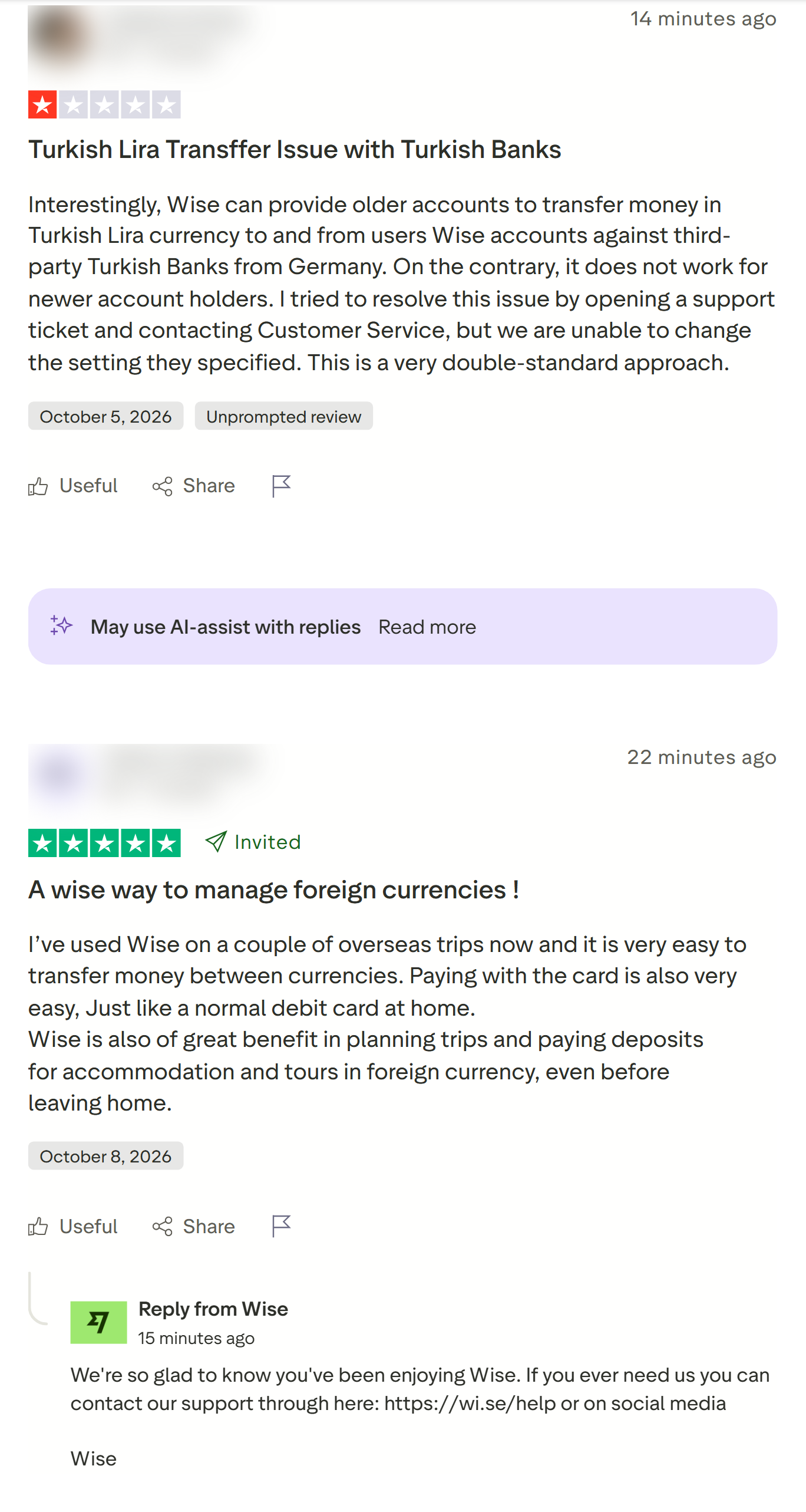 Trustpilot reviews page that Trustpilot Reviews Scraper turns into rows