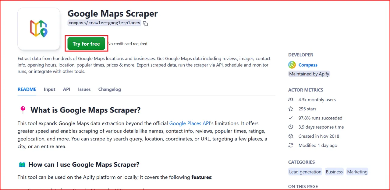 Google Maps Scraper 