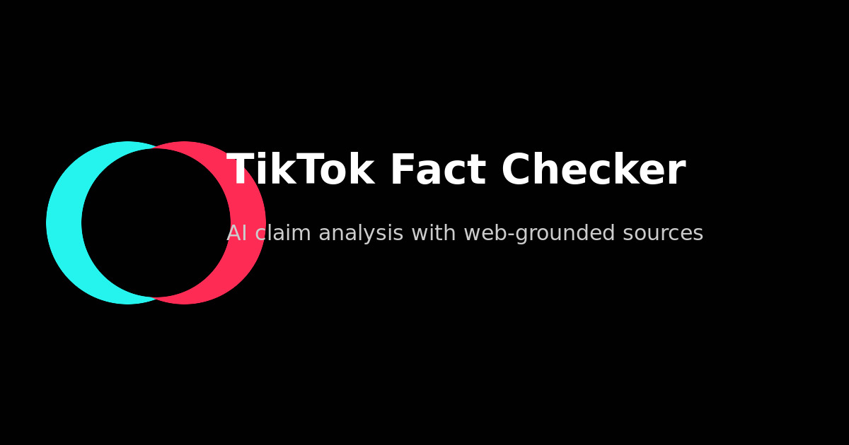 TikTok Fact Checker